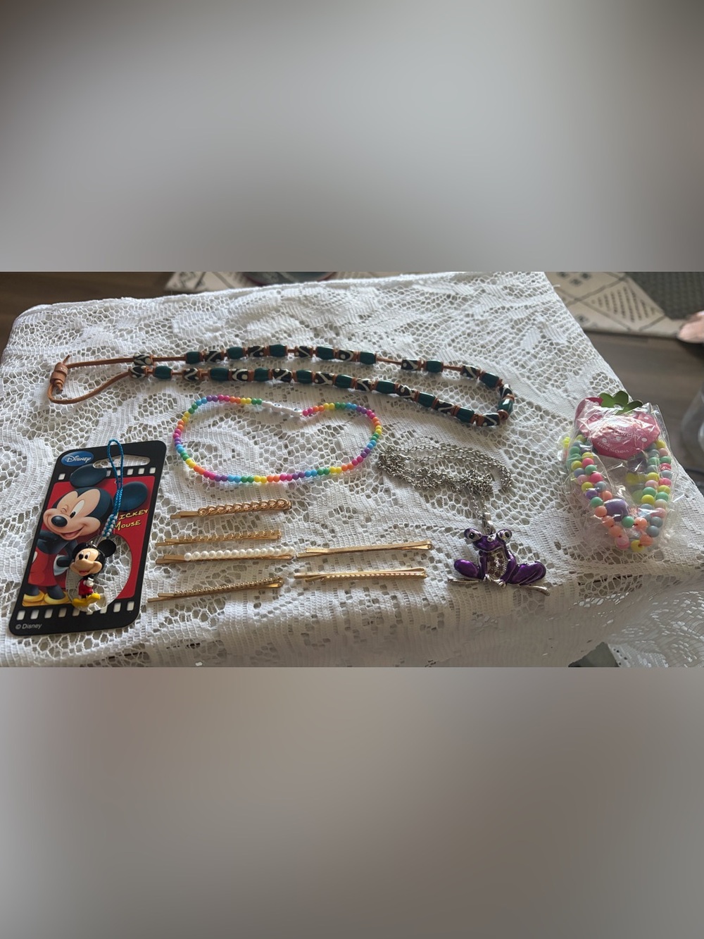 Kids Multicolor Beaded Necklace - Rainbow Beads